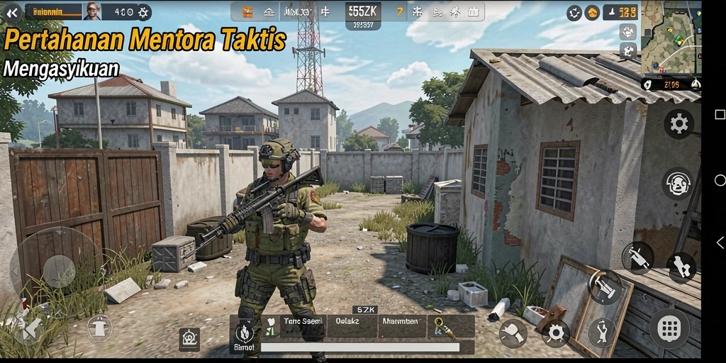Tampilan gameplay menara dengan aksi seru dan strategi yang mendalam.