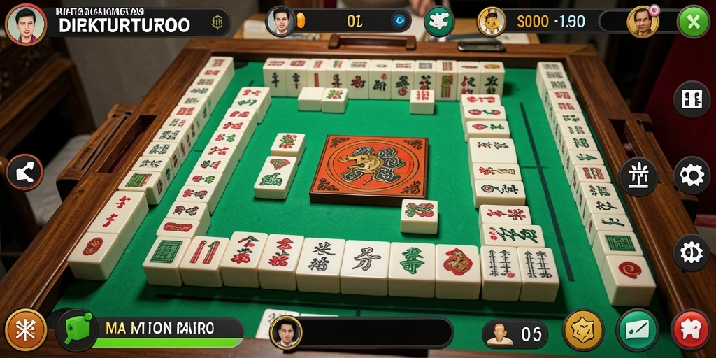 Tampilan gameplay menantang di DIREKTURTOTO dengan Mahjong klasik.