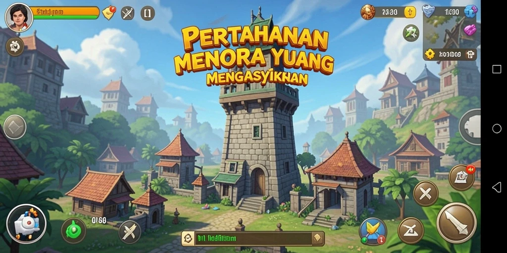 Tampilan gameplay FO8 yang mendebarkan dalam menyusun strategi Tower Defense.