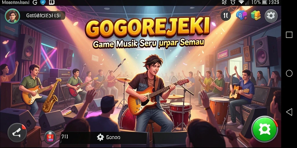 Tampilan gameplay GOGOREJEKI yang interaktif dan menarik.