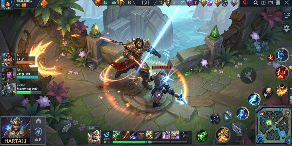 Tampilan gameplay seru dan strategis di HARTA11.