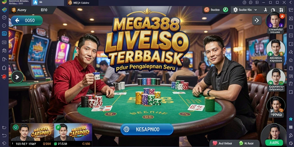 Tampilan gameplay seru di MEGA388 Live Casino menunjukkan keseruan permainan.