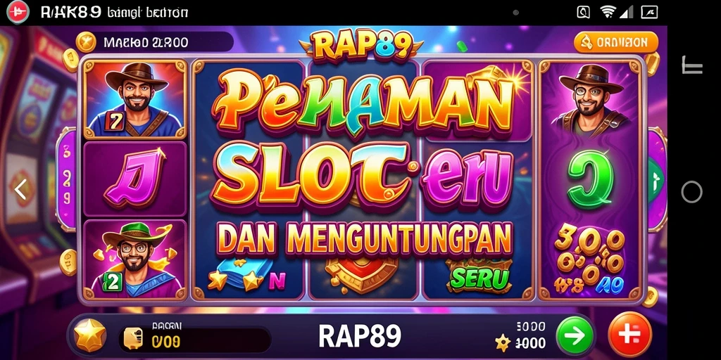 Tampilan layar utama RAP89 dengan gameplay Slot yang menarik.
