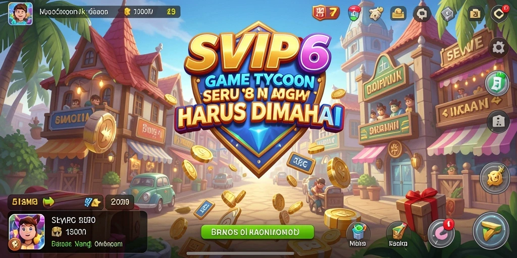 Screenshot gameplay SVIP6 menampilkan dinamika Tycoon yang seru.