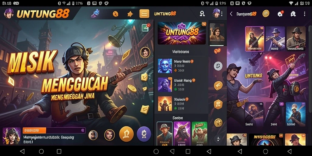 Tampilan gameplay UNTUNG88 yang menarik dengan berbagai alat musik.